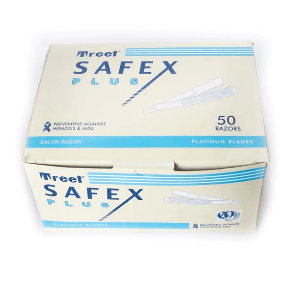 Safex Disposable Salon Razor – 50-Pack Professional Shaving Blades for Men, Ideal for Home and Barber Use