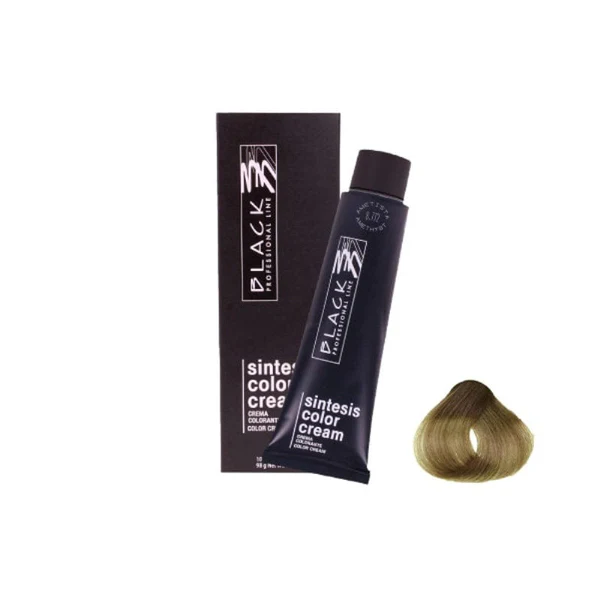 Black Professional Line Sintesis 8.1 Ash Light Blonde Hair Color Cream – 100ml