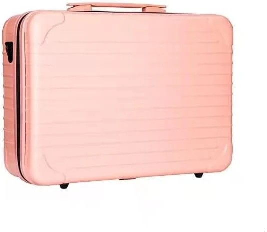 Globalstar Professional Black Makeup Train Case: Sleek Portable Organizer for Makeup Artists and Beauty Enthusiasts