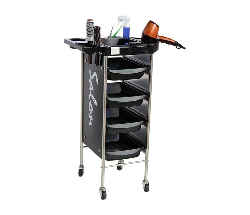 Globalstar Aluminum Pedicure Salon Trolley – Portable Stainless Steel Beauty Cart for Aesthetic and Cosmetic Use