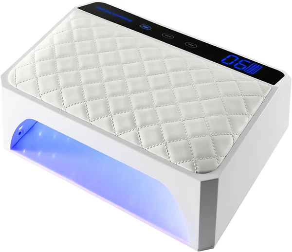 Globalstar 178W Double Hand Rechargeable UV LED Nail Lamp with PU Cushion – Professional Cordless Nail Dryer