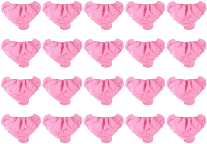 Globalstar 100-Pack Ultra-Soft Disposable Women’s Travel Panties Pink – Non-Woven Freshness for Any Occasion