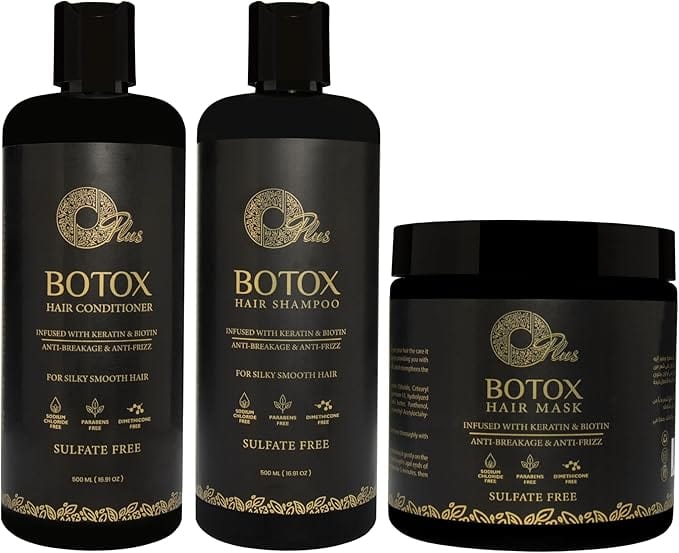 Oplus Botox Hair Treatment Kit – Shampoo, Conditioner and Hair Mask (1500ml Total)