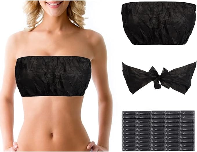Globalstar 20pcs Women’s Disposable Strapless Bras – Perfect for Vacation, Spa, and Spray Tanning