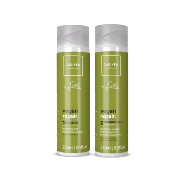 Cadiveu Brasil Cacau Vegan Repair Shampoo And Conditioner Hair Care Set 1×2 250ml