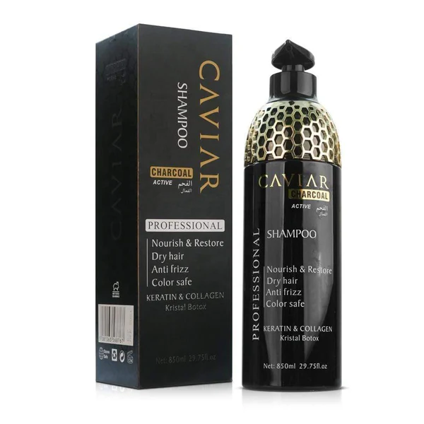 Caviar Shampoo With Active Charcoal, Keratin & Collagen 850ml