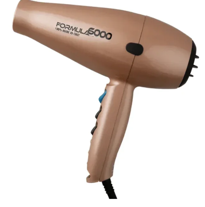 Tecno Dry Formula 6000 Professional 2500W Hair Dryer in Orange – Rapid Drying & Precise Styling for Salon-Quality Results