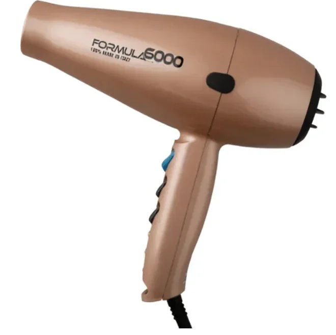 Tecno Dry Formula 6000 Professional 2500W Hair Dryer in Orange – Rapid Drying & Precise Styling for Salon-Quality Results