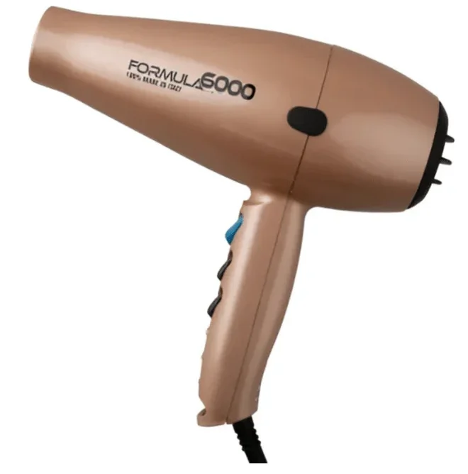 Tecno Dry Formula 6000 Professional 2500W Hair Dryer in Orange – Rapid Drying & Precise Styling for Salon-Quality Results