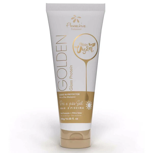 Floractive Golden Vegan Gloss Protein Leave-in