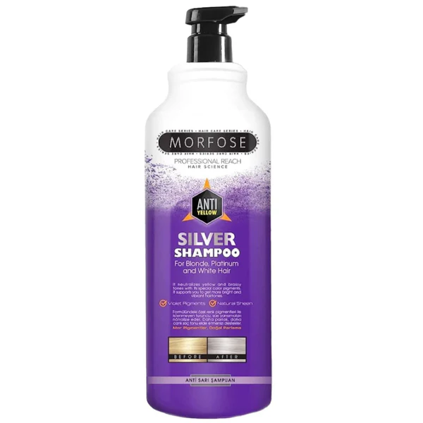 Morfose Silver Hair Shampoo 1000ml – Brighten and Tone Your Hair
