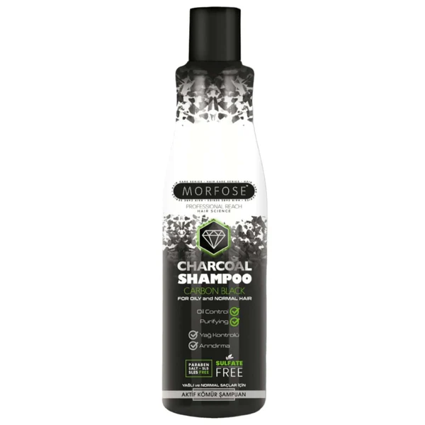 Morfose Charcoal Carbon Black Hair Shampoo 500ml – Deep Cleansing & Detoxifying