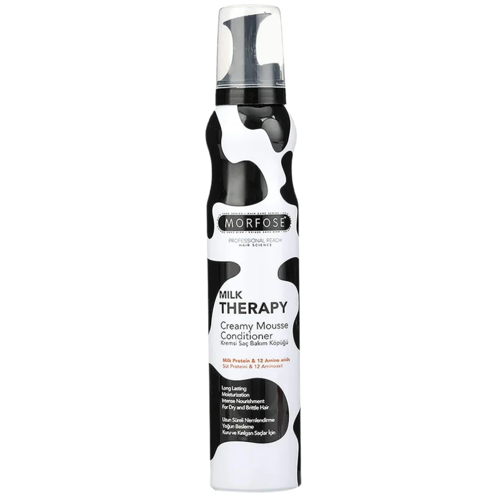 Morfose 200ml Milk Therapy Creamy Mousse Conditioner – Silky Smooth & Hydrated Hair