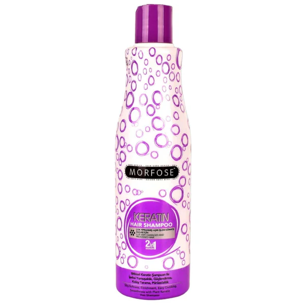 Morfose 500ml Plant Keratin Shampoo – Gentle Care for Weak Hair