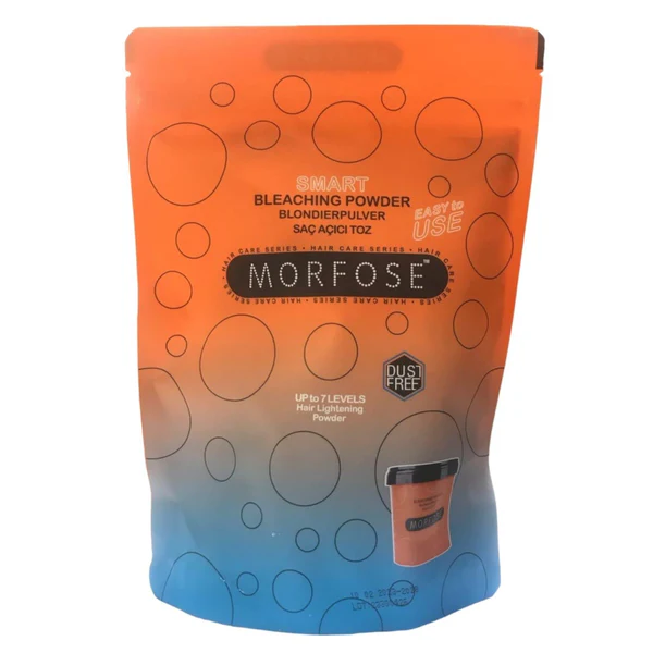 Morfose Professional Blue Bleaching Powder Sachet 500ml – Nourishing Herbal Oil Complex