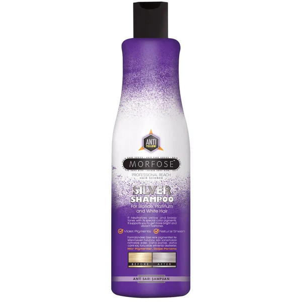 Morfose Silver Hair Shampoo 500ml – Shine and Tone Your Hair