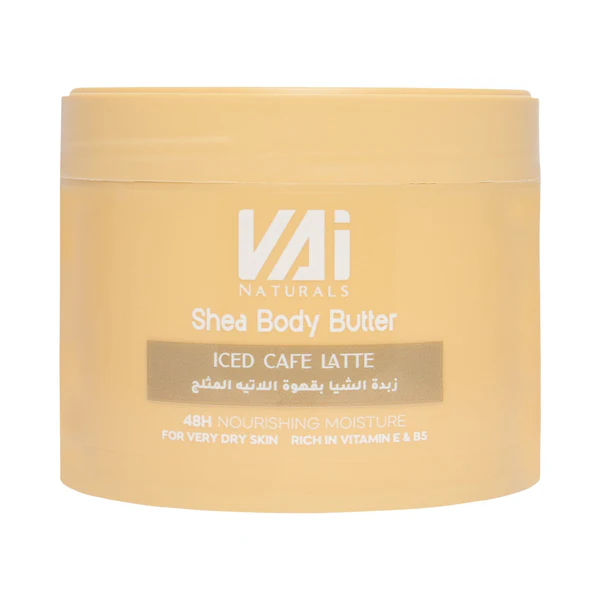 Vai Naturals Iced Café Latte Shea Body Butter – 250ml – Ultra-Hydrating & Nourishing, Restores Soft & Supple Skin | 48H Moisture Lock