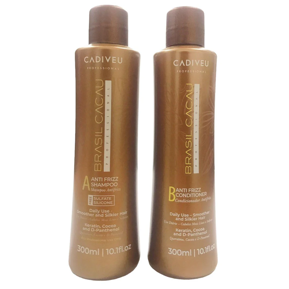 Brasil Cacau Anti-Frizz Home Care Sulfate Fress Set A & B – 300ml