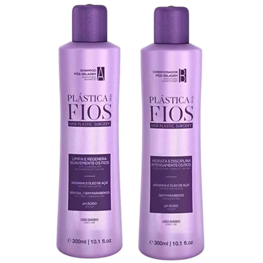 Cadiveu Plastica Dos Fios Home Care Set for Smoothing Hair 300ml
