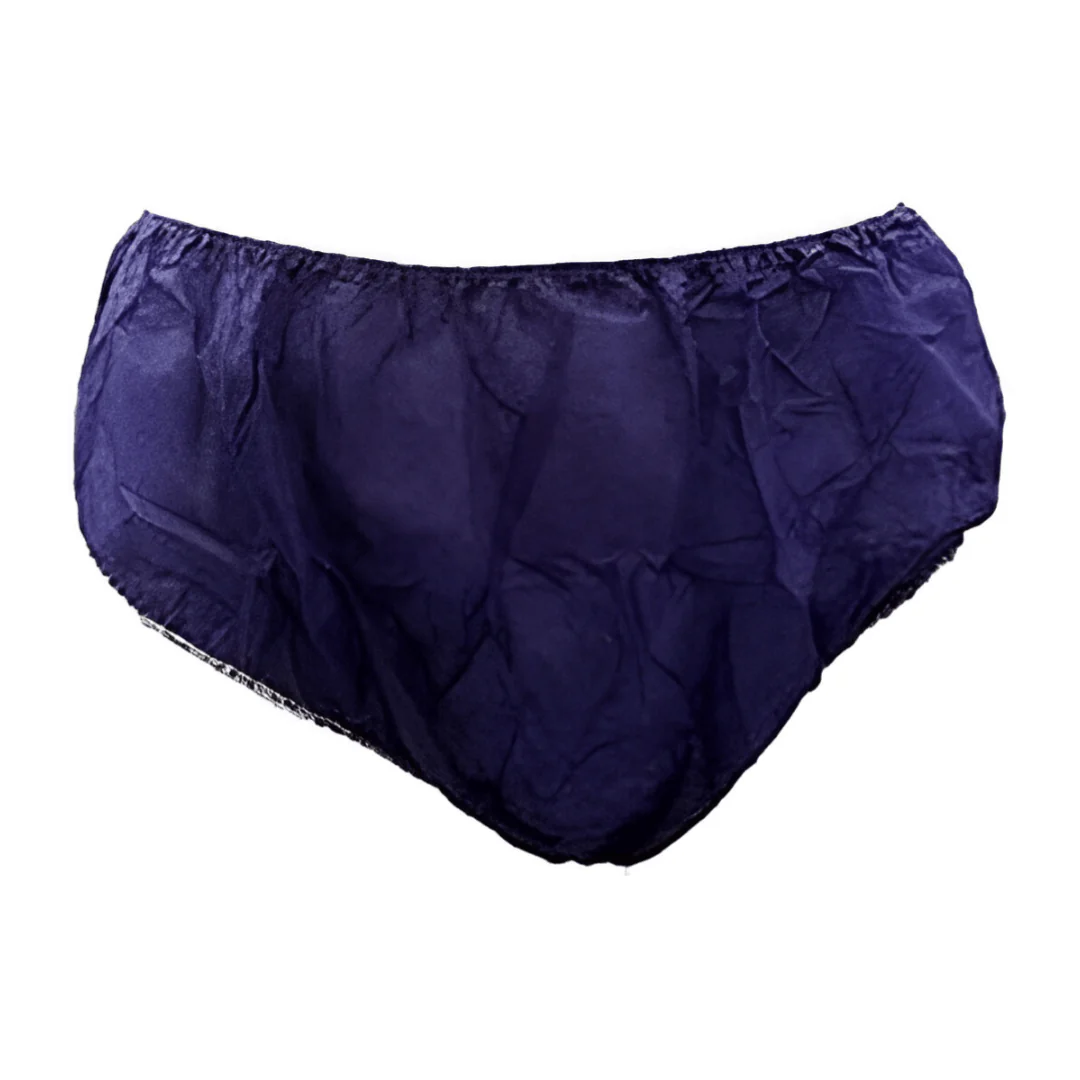 Globalstar 100-Pcs Ultra-Soft Blue Disposable Women’s Travel Panties – Stylish Non-Woven Freshness for Any Occasion