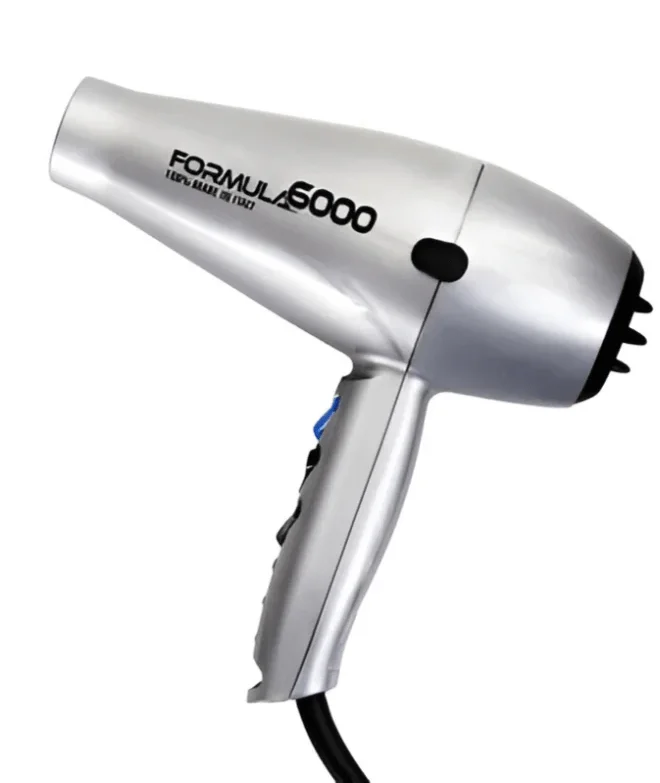 Tecno Dry Formula 6000 Hair Dryer – 2500W Grey Professional Hair Dryer for Salon-Quality Styling