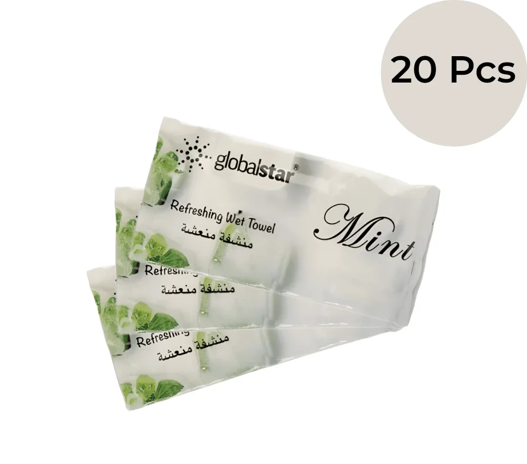 Globalstar All-Purpose Refreshing Wet Towels – Versatile and Scented Cotton Towels for a Refreshing and Hygienic Experience