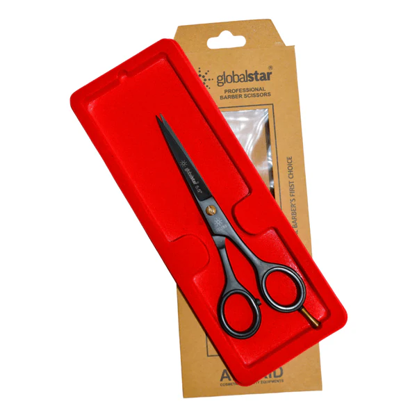 Globalstar 5.5″ Precision Hair Cutting Scissors – Professional Black Finish