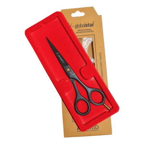 Globalstar 6.0″ Precision Hair Cutting Scissors – Sleek Black Design