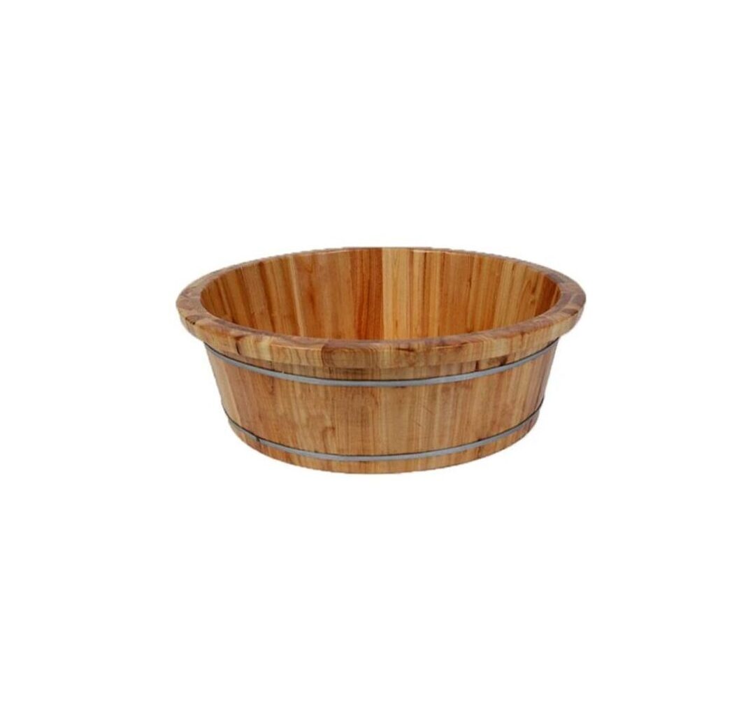 Global Star Wooden Footbath Bucket – Premium Soaking Tub for Relaxation and Detox